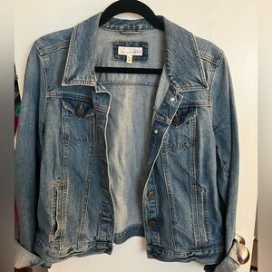 LOFT Classic Blue Jean Jacket - medium